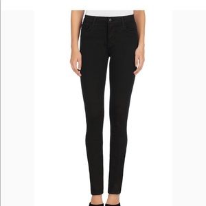 J Brand Black Skinny Mid-rise Jeans